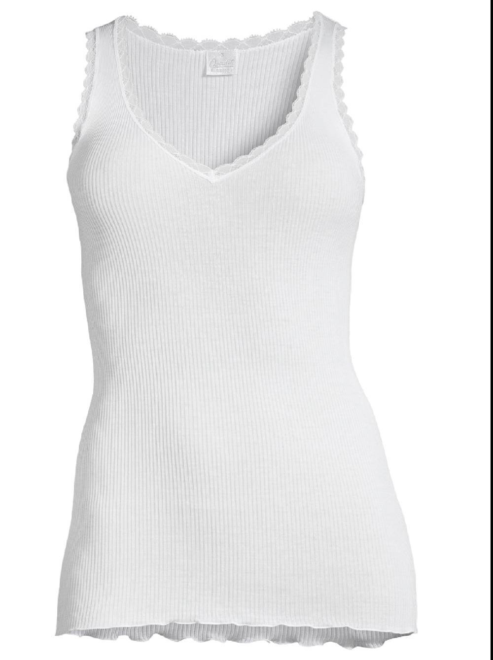 Oscalito Canotta Filoscozia® Scollo a V con Micro Pizzo Leavers 3172 Offerte