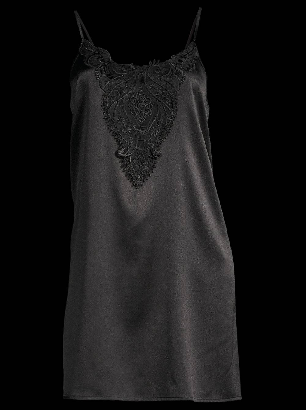 Oscalito Abito sottoveste in raso di seta stretch con macramè 10340 Offerta migliore