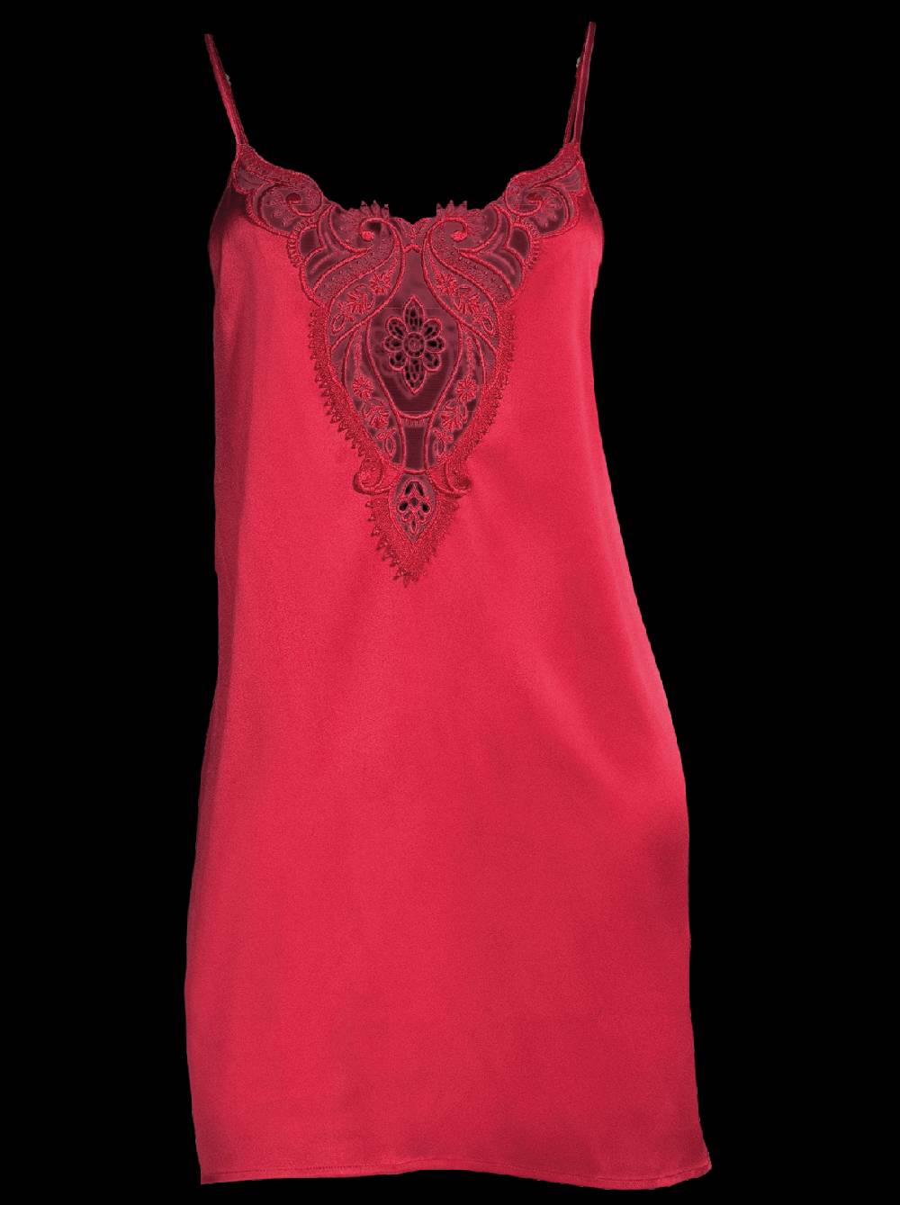 Oscalito Abito sottoveste in raso di seta stretch con macramè 10340 Offerta migliore