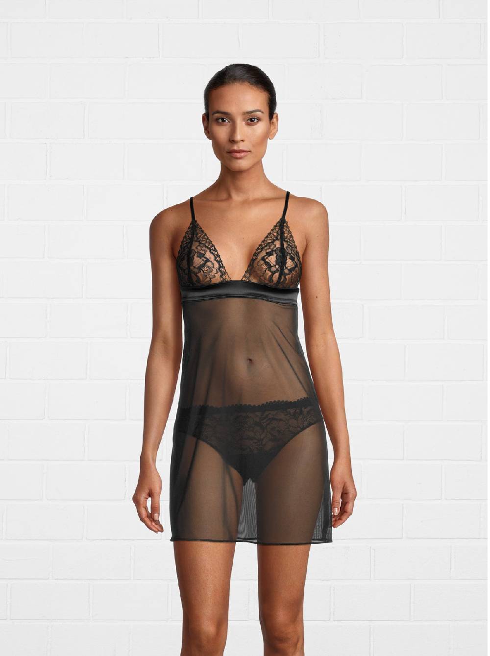 Oscalito Babydoll romantico con pizzo e tulle 6478 Offerta temporanea