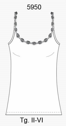 Oscalito Top spaghetti donna lana e seta 5950 Comprane uno, ottenene uno gratis
