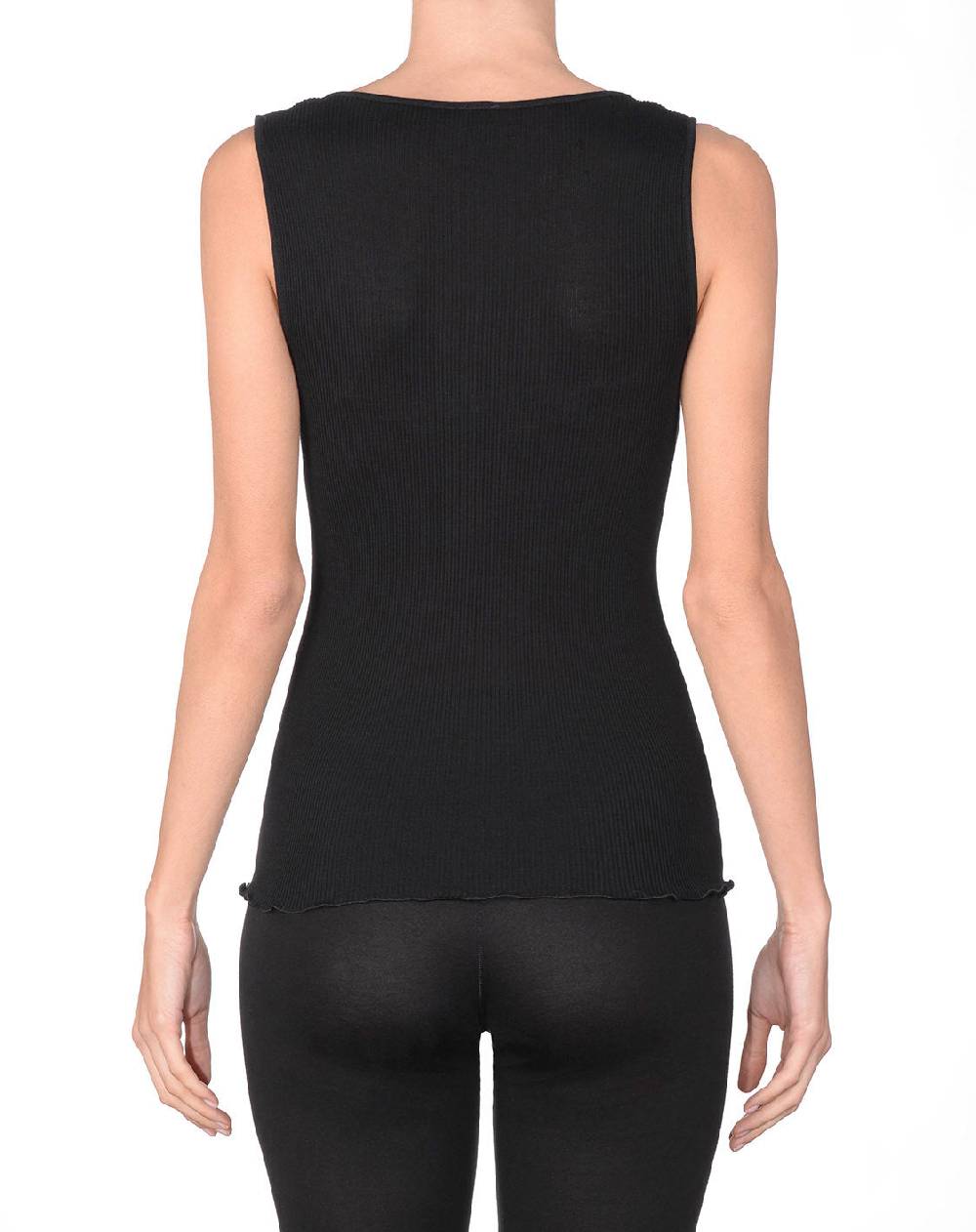 Oscalito Top in Lana e Seta con collo ricamato 8290 Latest stili