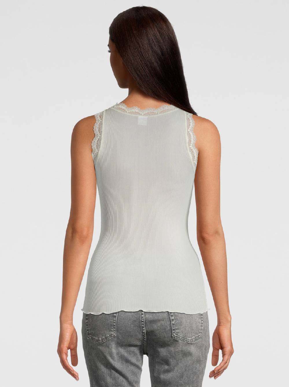 Oscalito Canotta Dentelle de Calais® in pura seta 9472 Fino al 50% di sconto