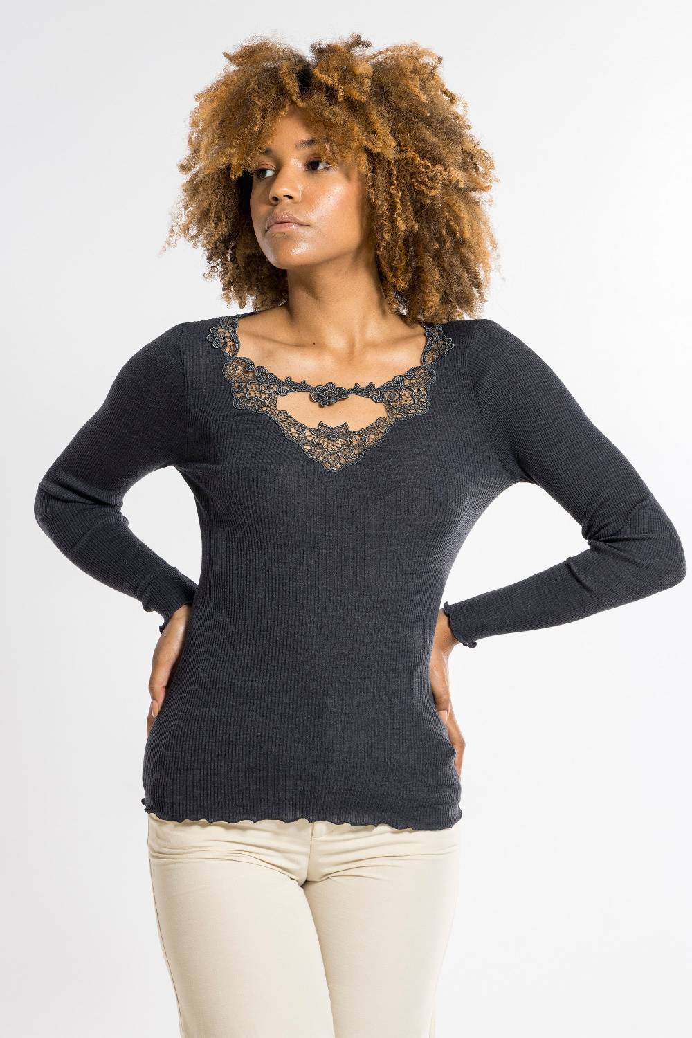 Oscalito Maglia a maniche lunghe Donna Lana e Seta 6868 Officina
