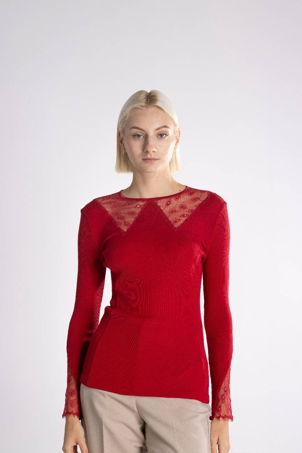 Oscalito Maglia a maniche lunghe Donna70% Lana , 30% Seta 6856 Black Friday Prezzi
