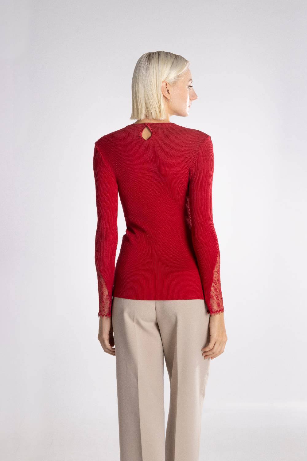 Oscalito Maglia a maniche lunghe Donna70% Lana , 30% Seta 6856 Black Friday Prezzi
