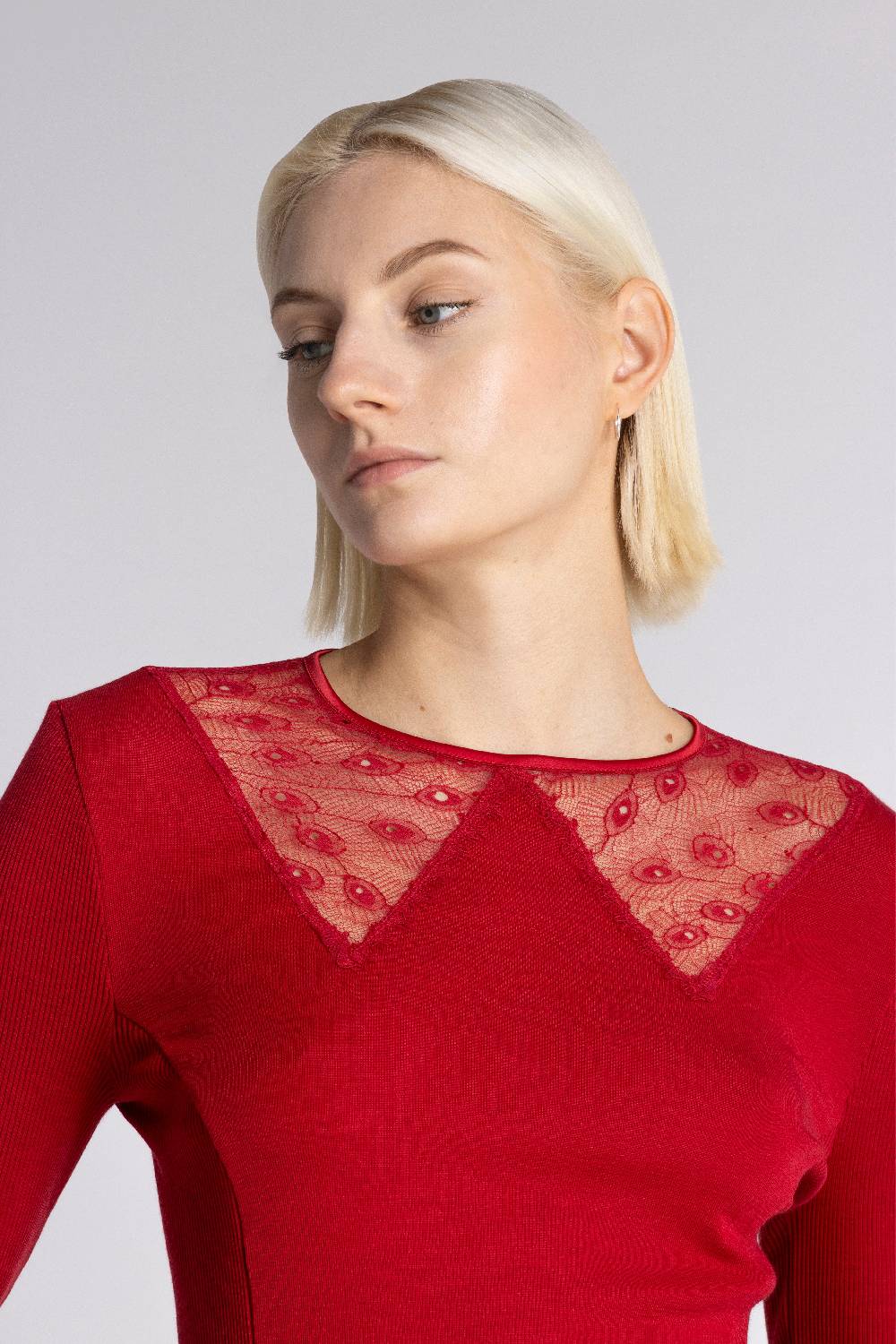 Oscalito Maglia a maniche lunghe Donna70% Lana , 30% Seta 6856 Black Friday Prezzi