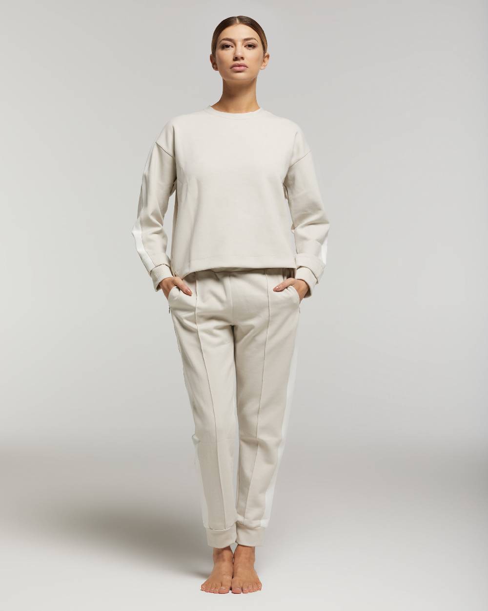 ﻿Pompea Set Completo Tuta donna Freetime (Beige) I Più Venduti