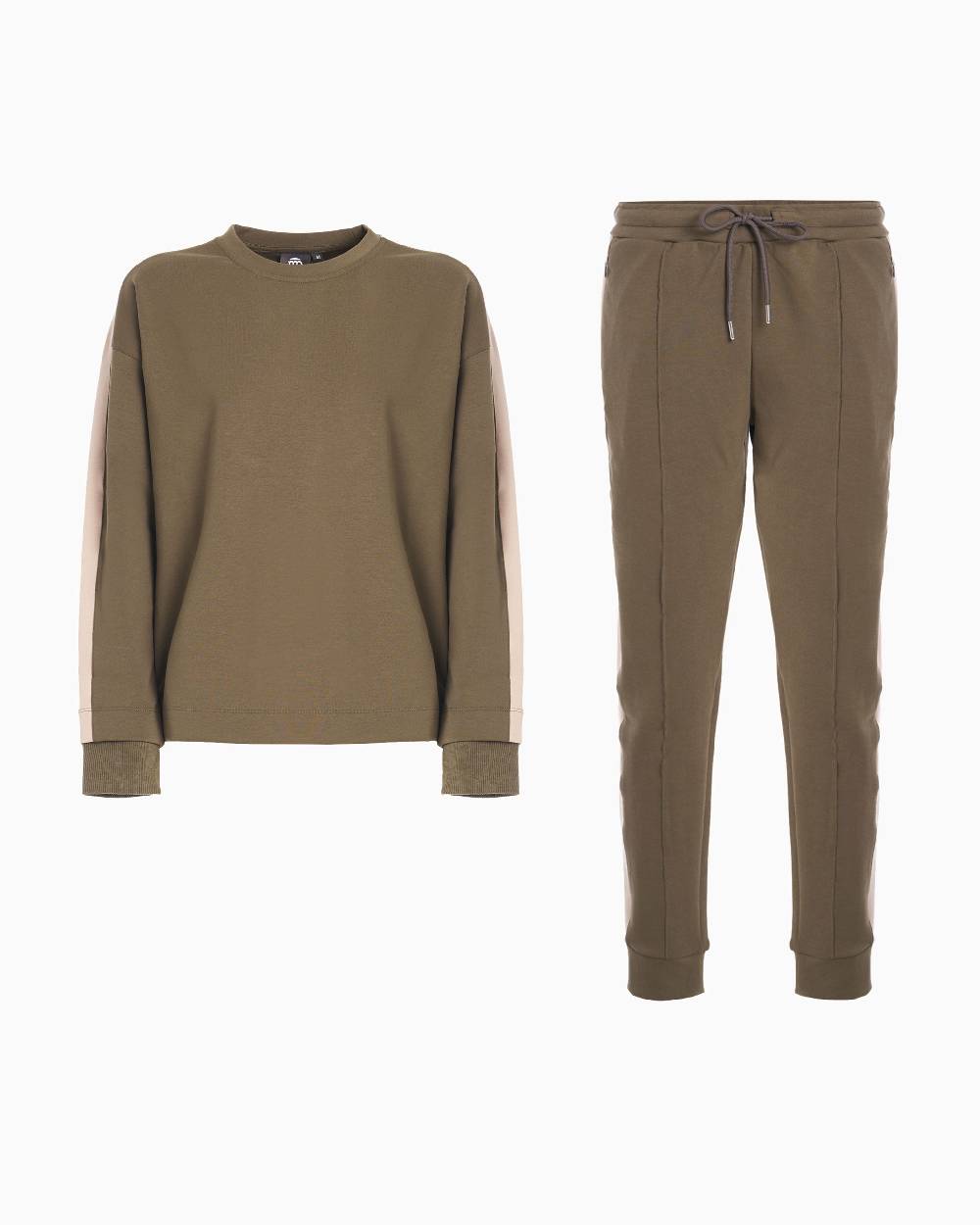 Pompea Set Completo Tuta donna Freetime (Verde militare) Nuova
