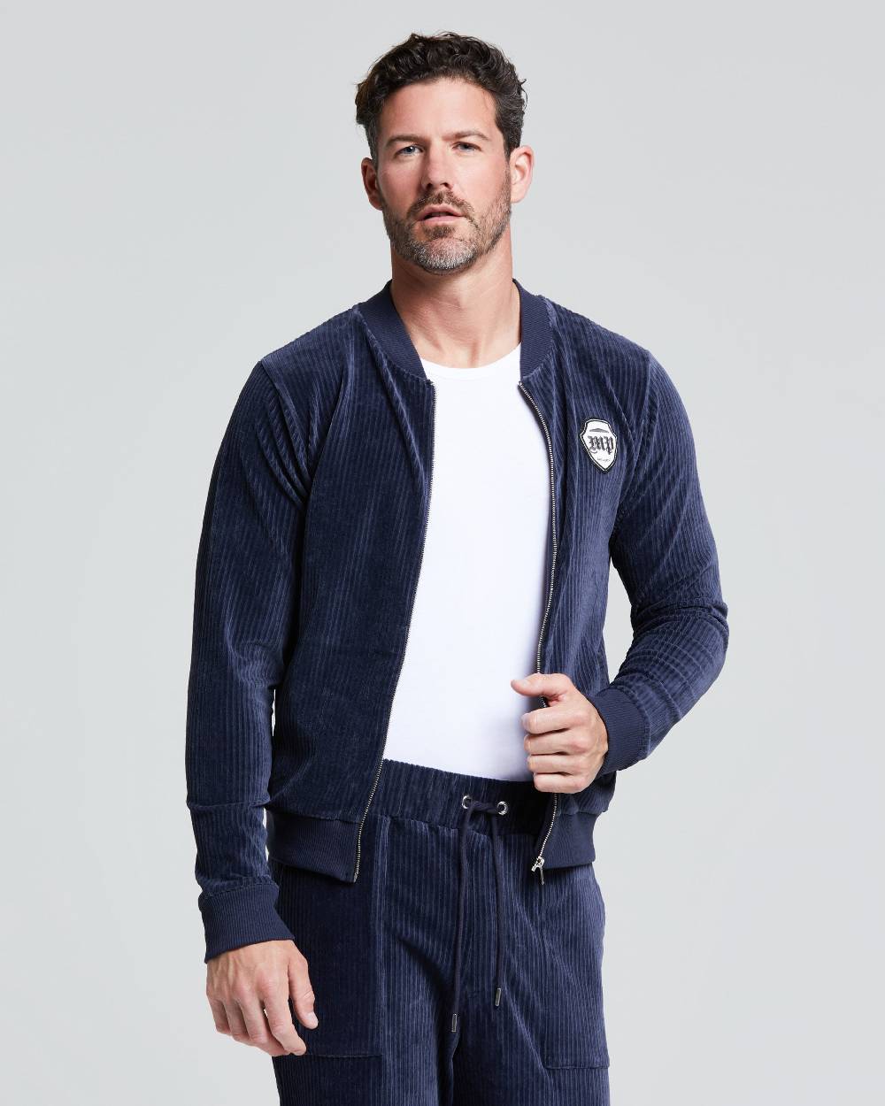 Pompea BOMBER VELLUTO COSTE UOMO Moda