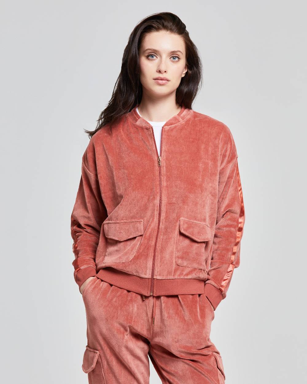 Pompea BOMBER VELLUTO DONNA Italy