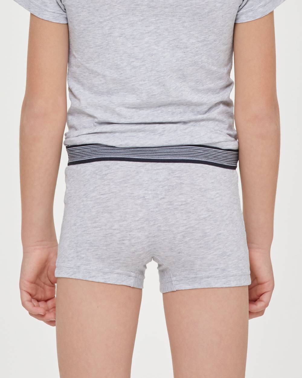 Pompea Boxer bimbo in cotone organico con elastico a righe Nuovo