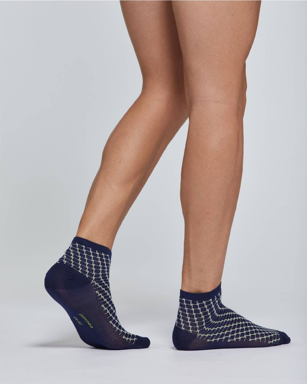 Pompea CALZA CORTA COTONE DANTE CON MOTIVO OPTICAL Offerte giornaliere