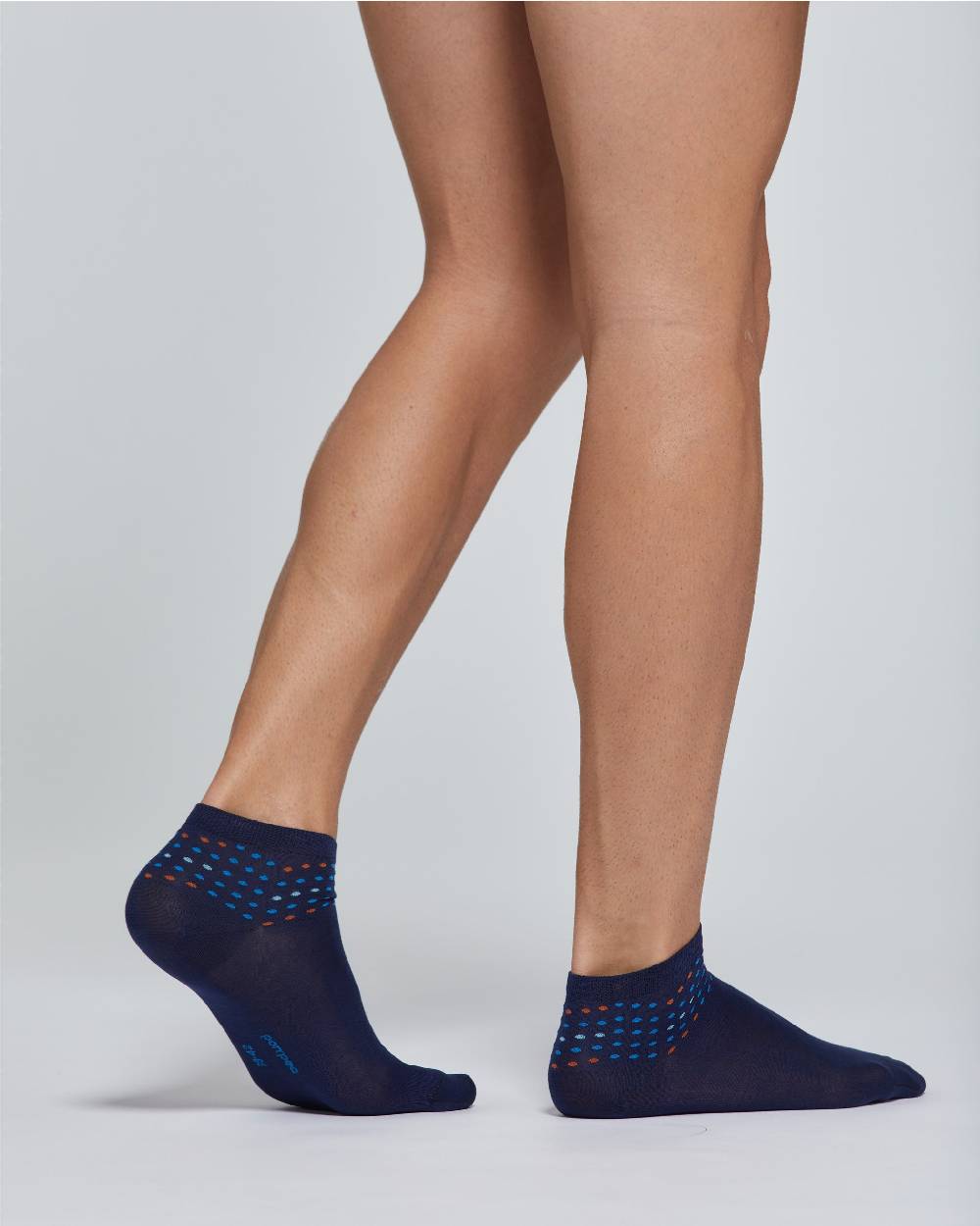 Pompea CALZA CORTA COTONE GREGORIO CON MOTIVO CHEVRON A POIS Rilascio limitato