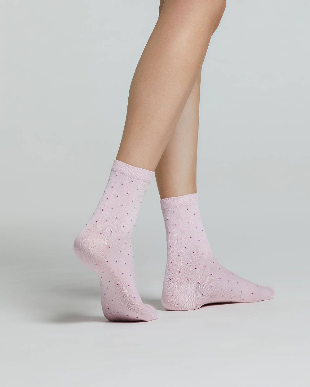 Pompea CALZA COTONE IBISCO CON MICRO DISEGNI Economico