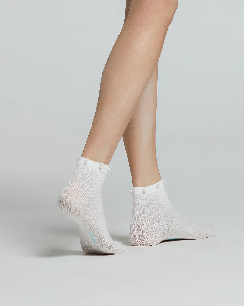 Pompea CALZA COTONE MORGANA CON PERLE Vendita Calda