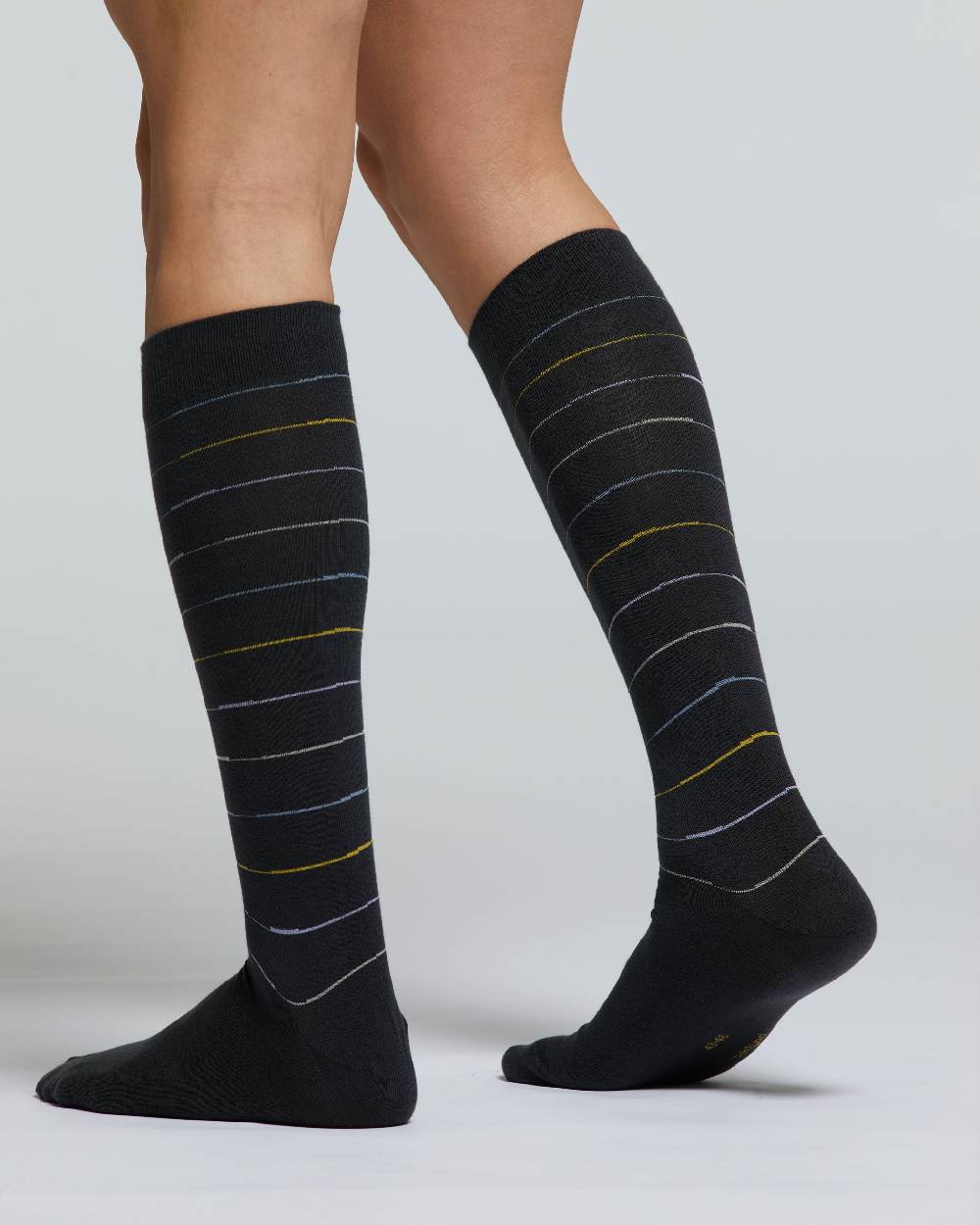 Pompea CALZA LUNGA COTONE BRUGO MOTIVO A RIGHE Offerta esclusiva