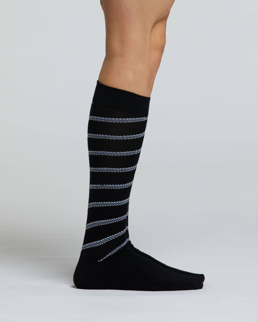Pompea CALZA LUNGA COTONE CIPRESSO MOTIVO RIGHE DI POIS Offerta Pasqua