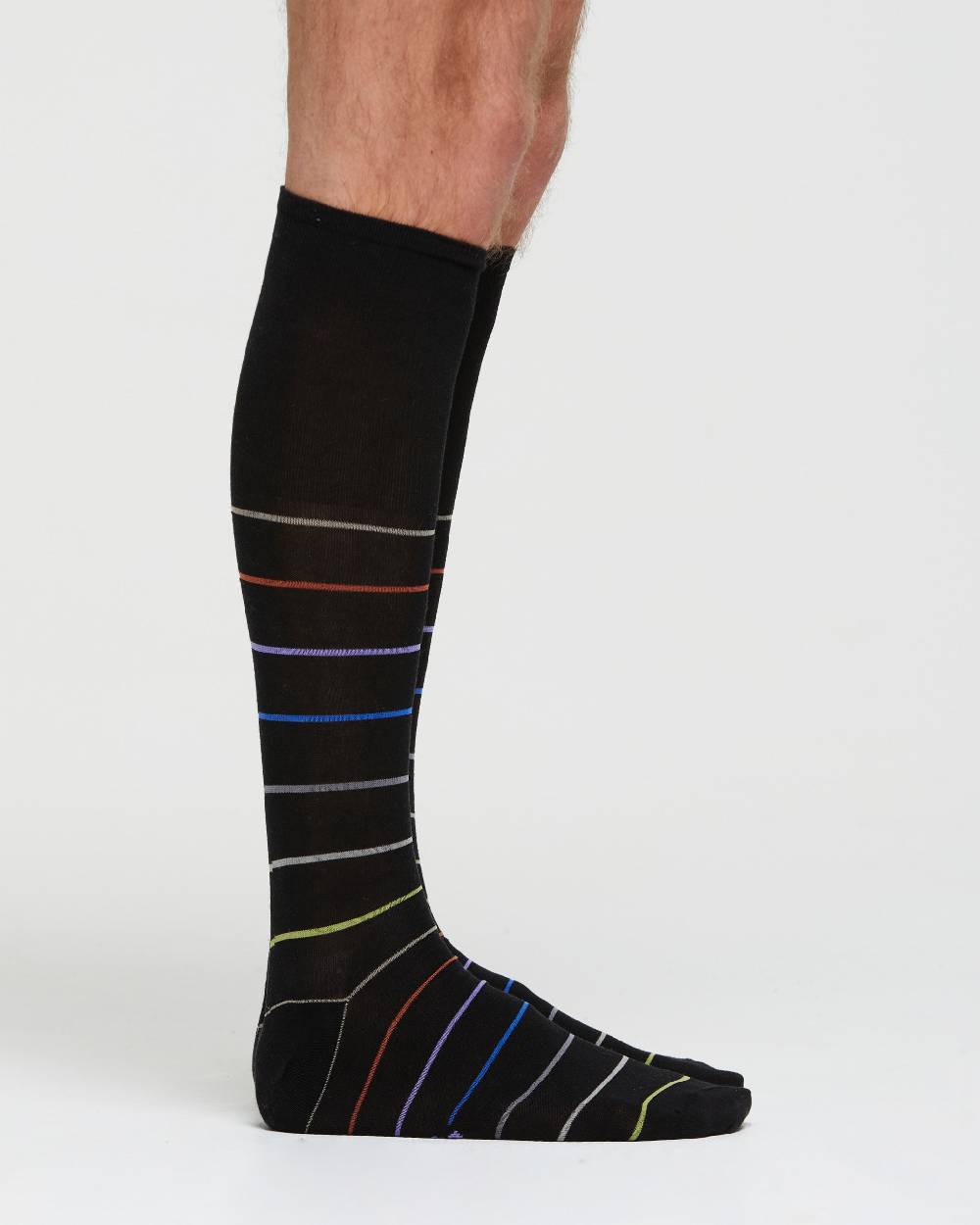 Pompea CALZA LUNGA COTONE DOMENICO MOTIVO A RIGHE Latest fashion