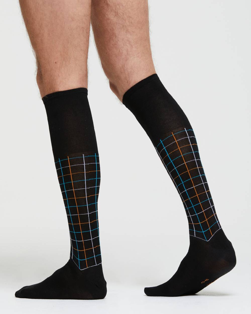 Pompea CALZA LUNGA COTONE MARCO FANTASIA QUADRETTATA Comprane uno, ottenene uno gratis