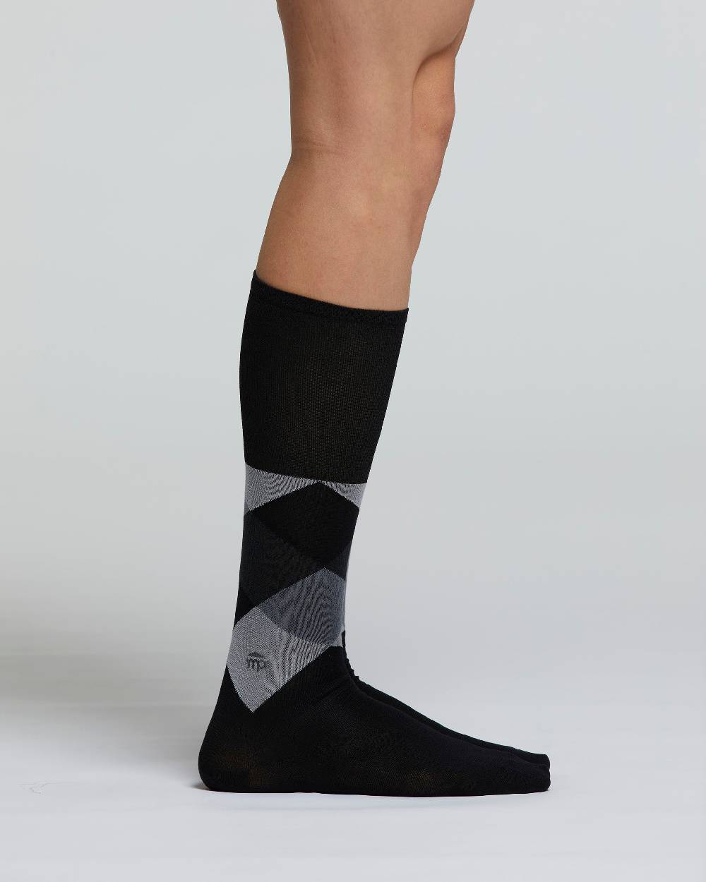 Pompea CALZA LUNGA COTONE OLIVO DECORAZIONE ARGYLE Sconti VIP