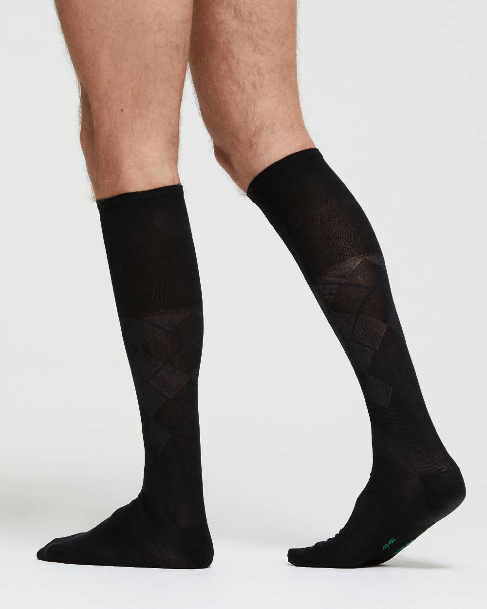 Pompea CALZA LUNGA COTONE SANDRO MOTIVO A ROMBI Fino al 60% di sconto