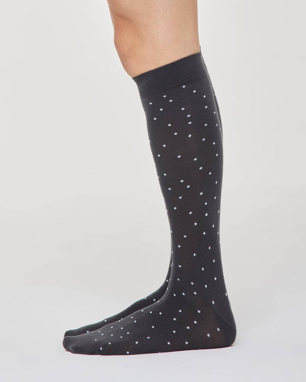 Pompea Calza lunga Ermanno cotone micro pois 50% di sconto con spedizione gratuita