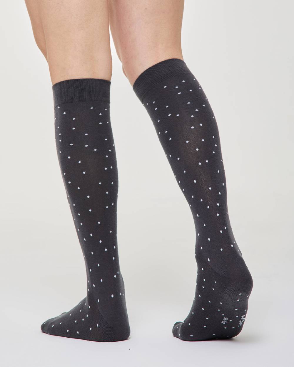 Pompea Calza lunga Ermanno cotone micro pois 50% di sconto con spedizione gratuita