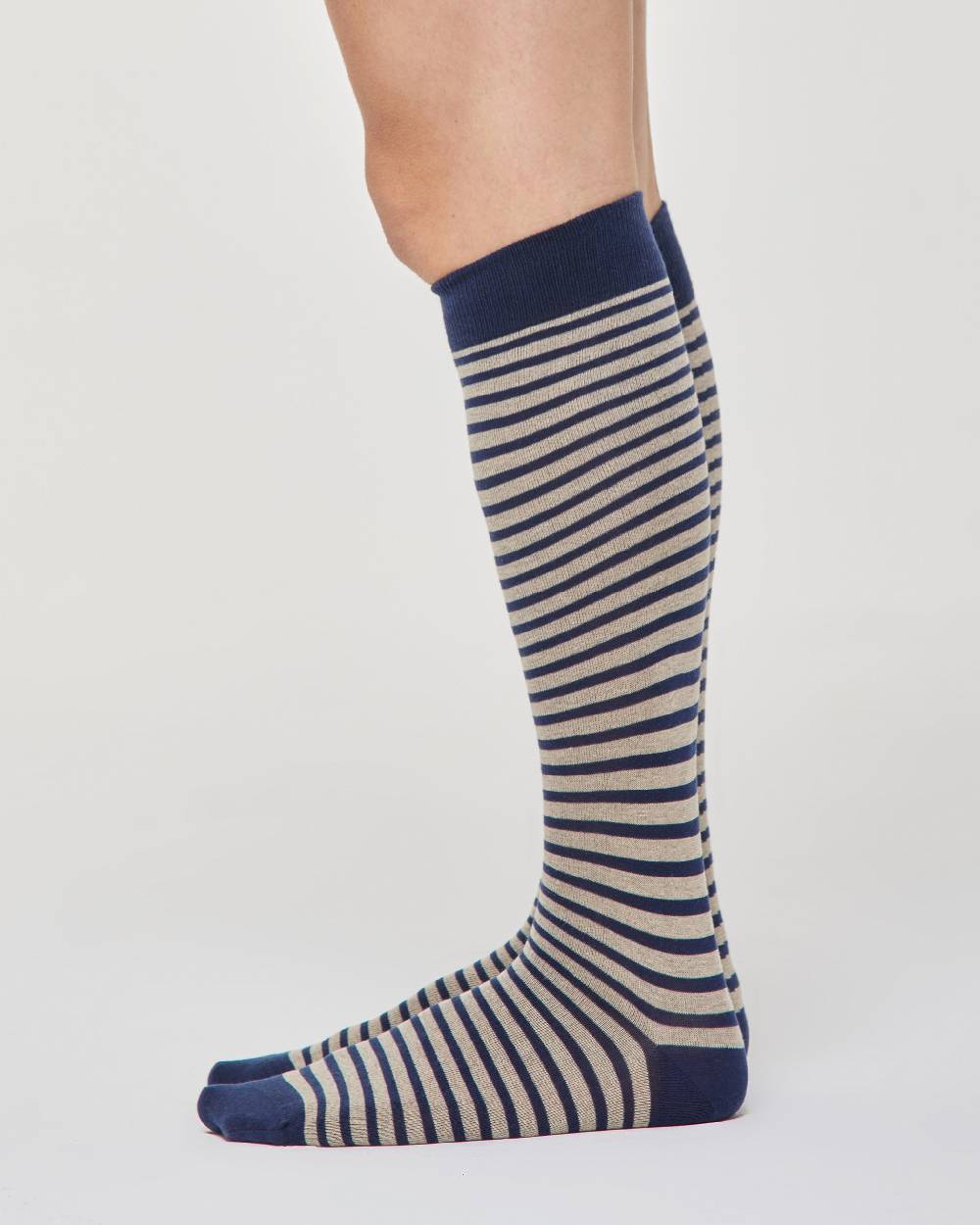 Pompea Calza lunga Ferdinando cotone a righe Duty-free