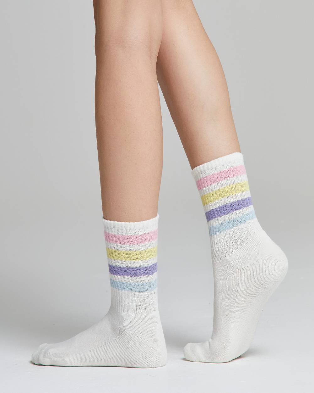 Pompea Calza tennis Chiara con righe multi-color Convenienza