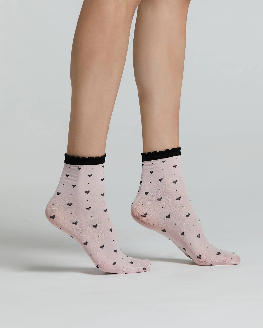 Pompea CALZINO ALTHEA CON MOTIVO A CUORI Offerta Pasqua