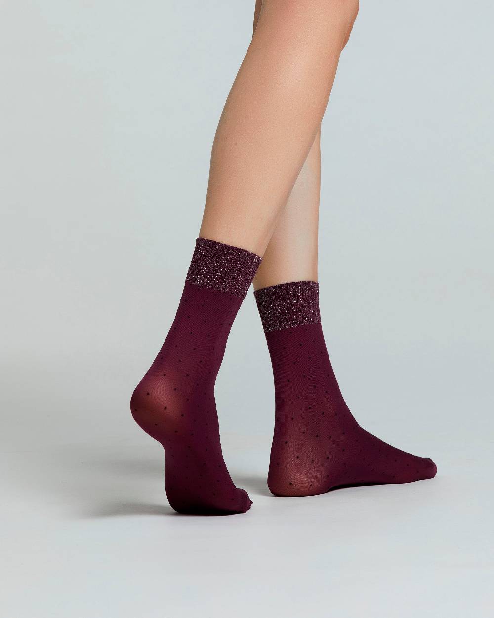 Pompea CALZINO ANEMONE CON MOTIVO MICROPOIS Offerta San Valentino