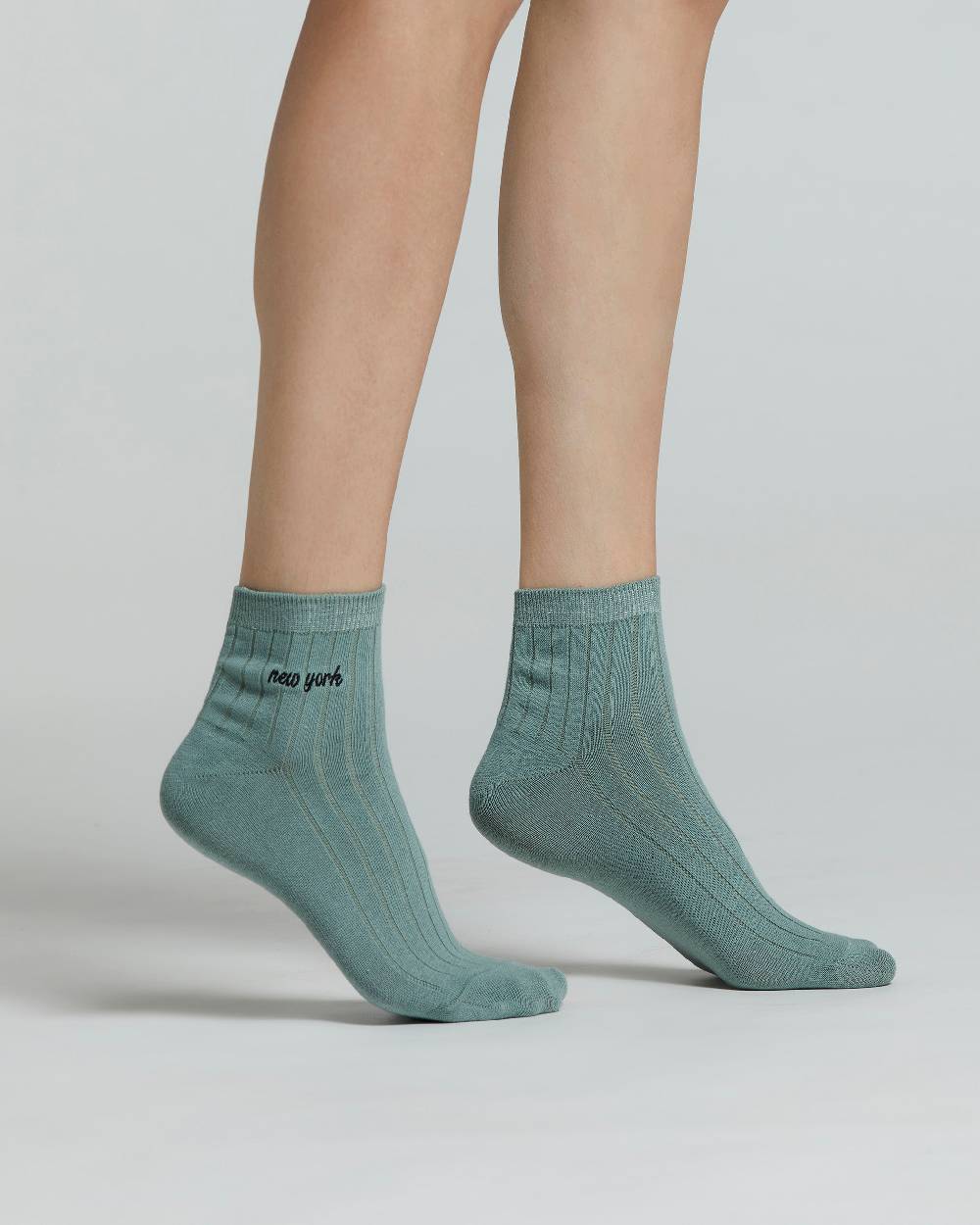 Pompea CALZINO COTONE AZALEA A COSTE CON RICAMO Flash Sale