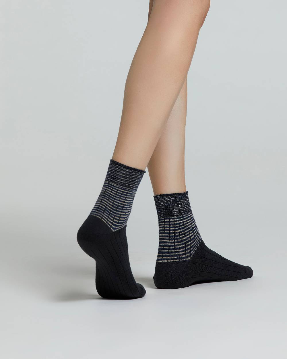 Pompea CALZINO COTONE MUGHETTO MULTICOLOR Offerta migliore