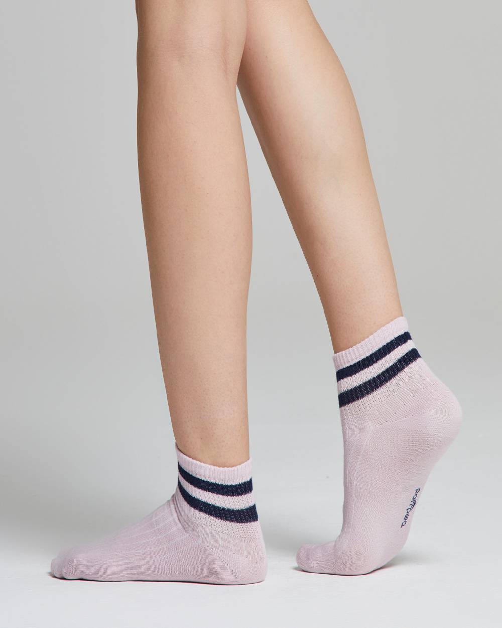 Pompea Calzino Marta cotone con righe a contrasto Fino al 55% di sconto
