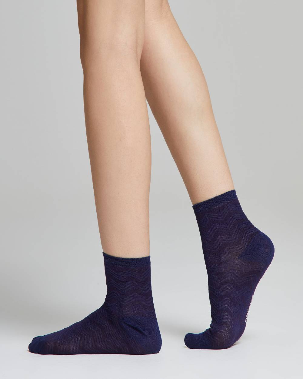 Pompea Calzino Nina cotone con motivo chevron Super sconto