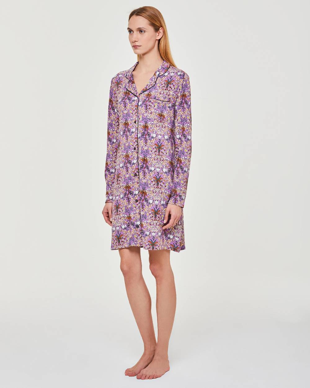 Pompea Camicia da notte viscosa Orchidea Latest fashion