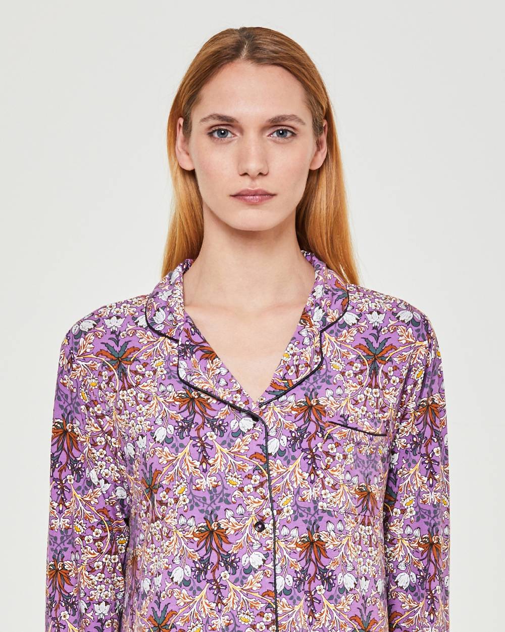Pompea Camicia da notte viscosa Orchidea Latest fashion