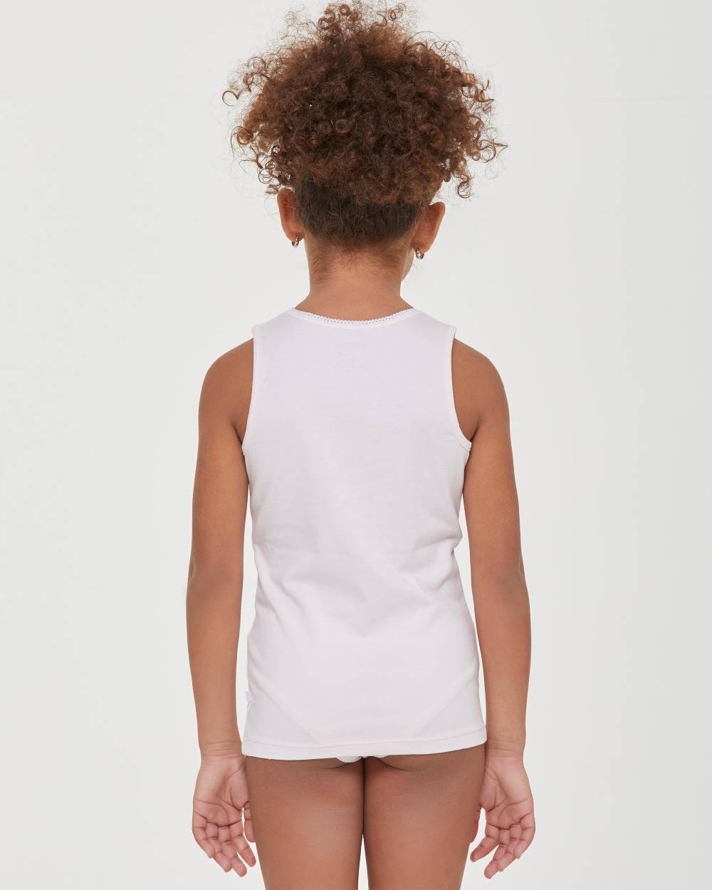Pompea Canotta girocollo a spalla larga bimba in cotone organico Fino al 50% di sconto