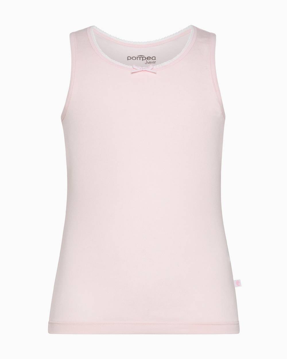 Pompea Canotta girocollo a spalla larga bimba in cotone organico Fino al 50% di sconto