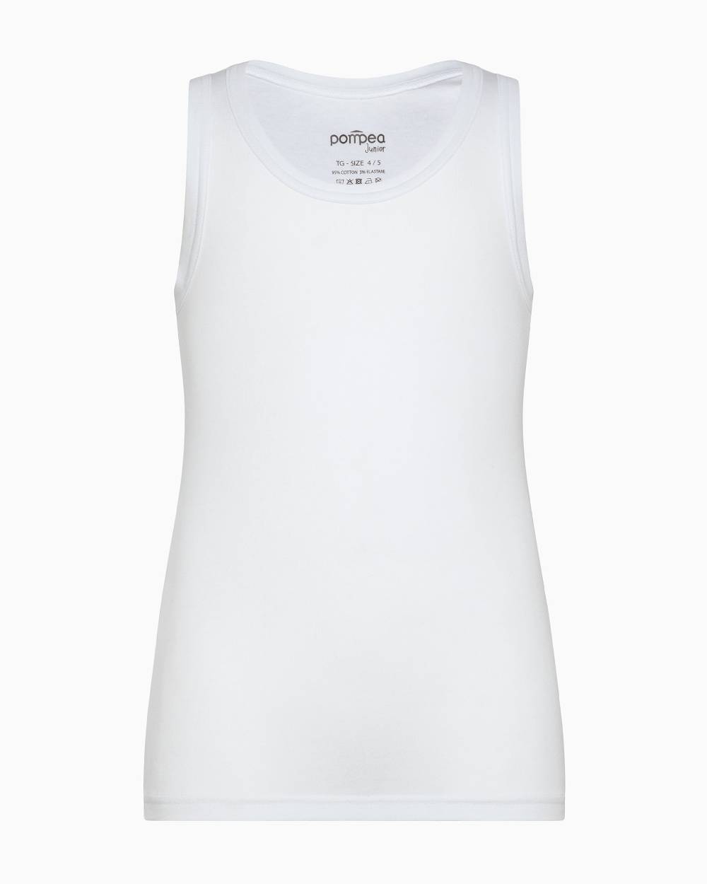 Pompea Canotta girocollo bimbo in cotone organico Only for today