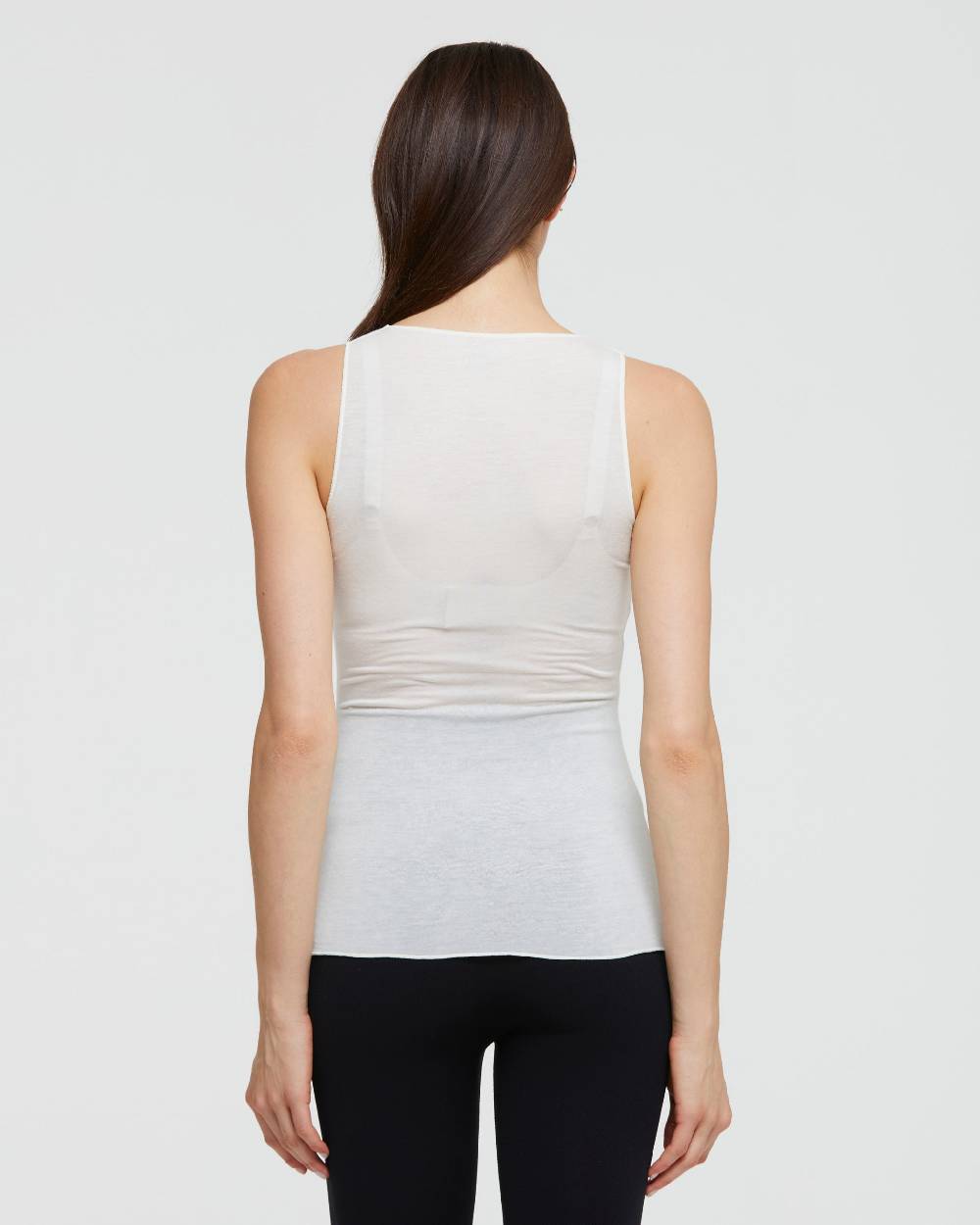 Pompea CANOTTA SCOLLO TONDO IN MODAL CASHMERE Fino al 55% di sconto