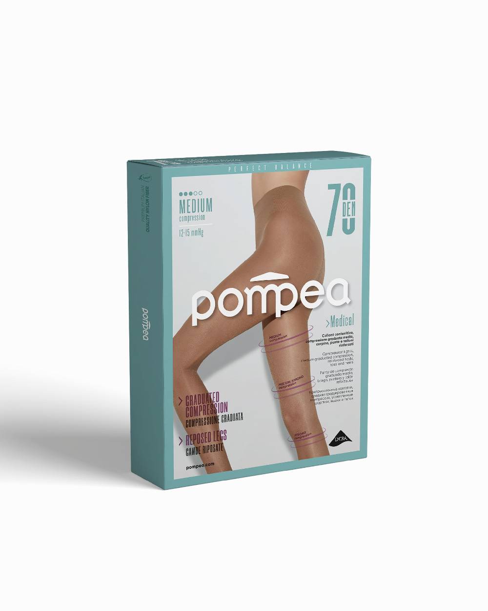 Pompea Collant 70 denari contenitivo con compressione graduata media Offerte giornaliere