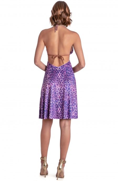Pin Up Stars ABITO CUT-OUT DAINETTO STAMPA GIRAFFA Moda