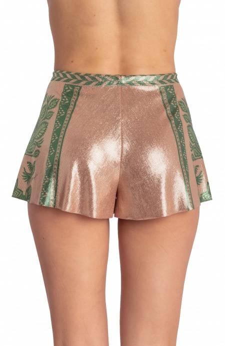 Pin Up Stars SHORTS LAMÈ STAMPA BEAUTIFUL TREE Vendita