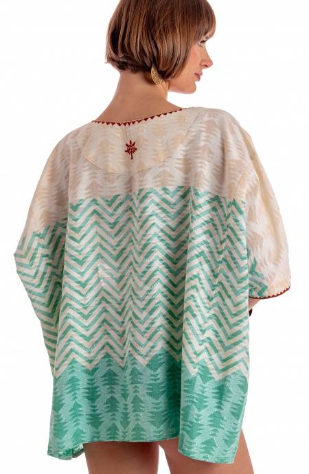 Pin Up Stars BLUSA CON CINTURA STAMPA BEAUTIFUL TREE Soddisfazione Garantita
