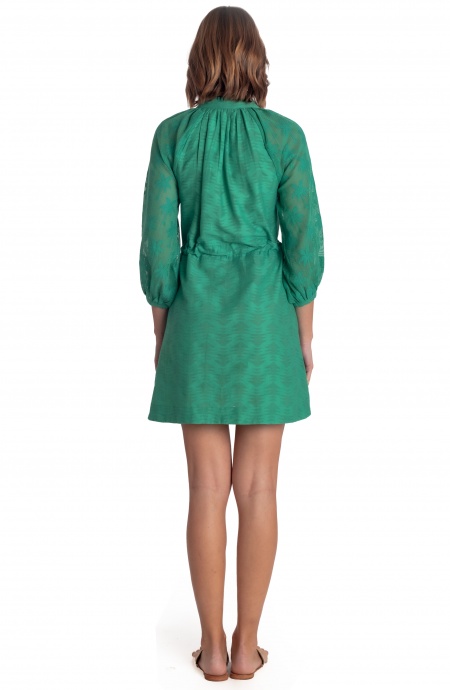 Pin Up Stars ABITO CORTO JACQUARD RICAMO PALME Negozi Online