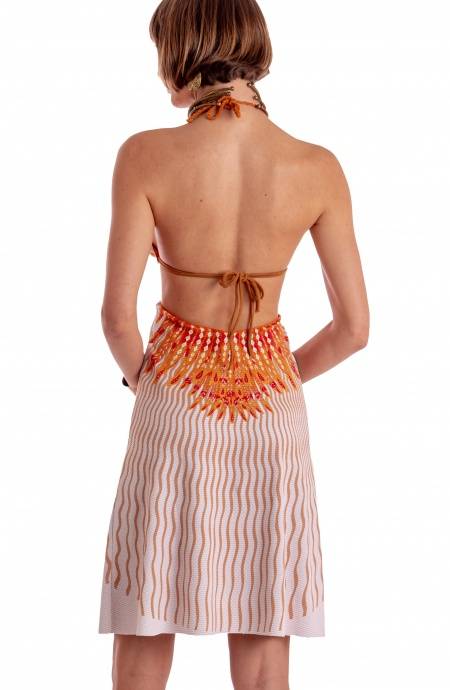 Pin Up Stars ABITO CUT-OUT STAMPA WINGS Promozione Limitata
