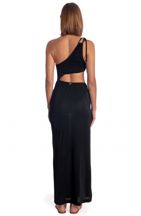Pin Up Stars ABITO LUNGO MONOSPALLA CUT-OUT LUREX Offerta