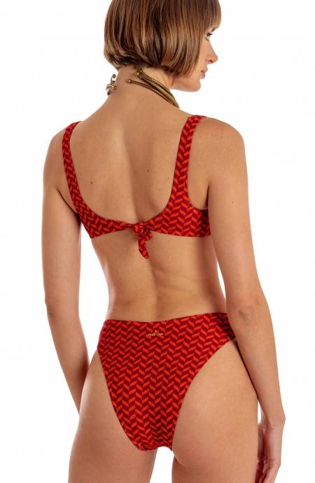 Pin Up Stars BIKINI BRASSIERE CON ACCESSORIO STAMPA BEAUTIFUL TREE SPIGHETTA Hotsell